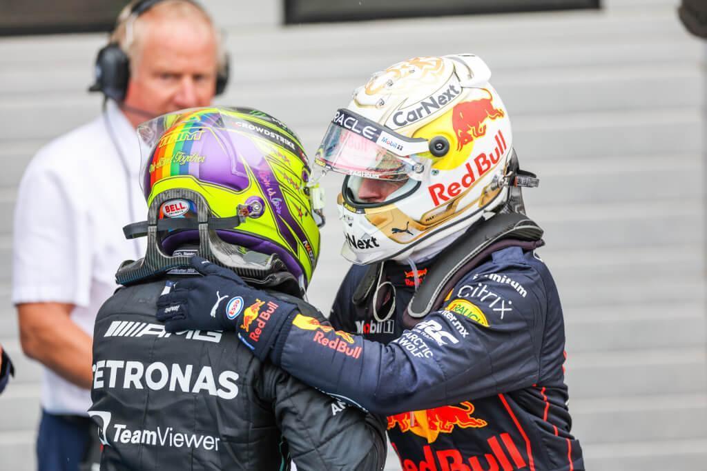 Lewis Hamilton, Mercedes, Max Verstappen, Red Bull Racing