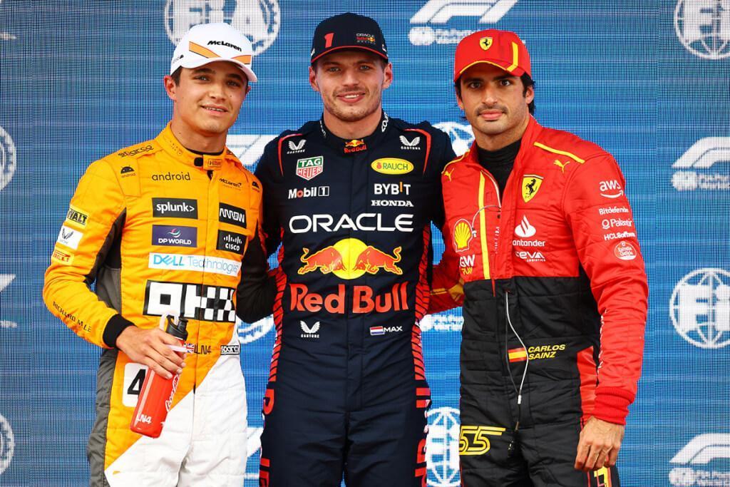 Max Verstappen, Carlos Sainz, Lando Norris, Red Bull